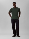 Verde Tricou Clasic Cu Maneci Scurta Si Monograma  Barbati