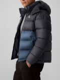 Negru Geaca Matlasata Din Nylon Cu Design Colourblock  Barbati