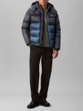 Negru Geaca Matlasata Din Nylon Cu Design Colourblock  Barbati