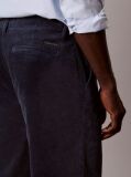 Albastru Pantaloni Chino Din Catifea Raiata, Drepti, In Stilul Anilor '90  Barbati