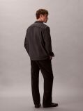 Negru Pantaloni Chino Din Catifea Raiata, Drepti, In Stilul Anilor '90  Barbati