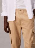 Bej Pantaloni Cargo Skinny Din Twill  Barbati