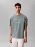 Gri Tricou Cu Print Sezonier 16S April  Barbati