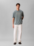 Gri Tricou Cu Print Sezonier 16S April  Barbati