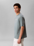 Gri Tricou Cu Print Sezonier 16S April  Barbati
