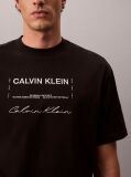 Negru Tricou Cu Print Sezonier 16S April  Barbati