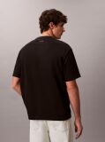 Negru Tricou Cu Print Sezonier 16S April  Barbati