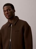 Brown Long Sleeve Cooling Spacer Full-Zip Shirt Jacket  Men