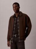 Brown Long Sleeve Cooling Spacer Full-Zip Shirt Jacket  Men