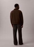 Brown Long Sleeve Cooling Spacer Full-Zip Shirt Jacket  Men