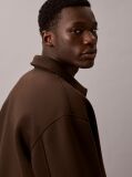 Brown Long Sleeve Cooling Spacer Full-Zip Shirt Jacket  Men