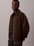 Brown Long Sleeve Cooling Spacer Full-Zip Shirt Jacket  Men