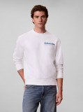 White Premium Terry Crew Neck Sweatshirt  Men