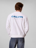 White Premium Terry Crew Neck Sweatshirt  Men