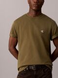 Verde Bluza De Trening Din Terry Cu Decolteu Rotund Si Logo Monograma  Barbati