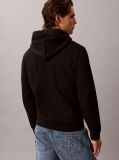 Negru Hanorac Din Bumbac Fleece Cu Logo Varsity  Barbati