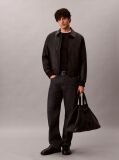 Negru Geaca Bomber Cu Monograma Embosata In Relief  Barbati