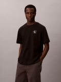 Negru Tricou Cu Maneca Scurta Cu Monologo Si Imprimeu Graffiti Pe Spate  Barbati