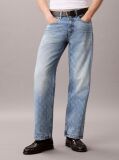 Denim Blugi Drepti In Stilul Anilor '90 Cu Logo  Barbati