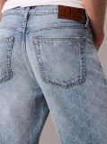 Denim Blugi Drepti In Stilul Anilor '90 Cu Logo  Barbati