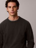 Negru Bluza De Trening Din Bumbac Terry Cu Ecuson Monologo  Barbati