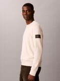 Bej Bluza De Trening Din Bumbac Terry Cu Ecuson Monologo  Barbati