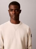 Bej Bluza De Trening Din Bumbac Terry Cu Ecuson Monologo  Barbati