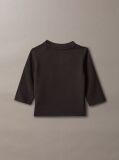 Negru Tricou Cu Maneca Lunga Si Logo Pentru Nou-Nascuti  Nou-nascuti