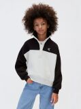 Bej Bluza De Trening Pentru Copii Cu Design Color Block  Fete