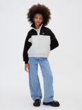 Bej Bluza De Trening Pentru Copii Cu Design Color Block  Fete