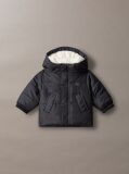 Black Newborn Teddy-Lined Puffer Coat  Newborn