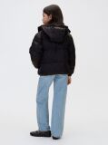Black Kids' Hooded Logo Puffer Coat  Girls