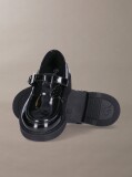 Negru Mocasini Din Piele Ecologica Pentru Copii  Fete