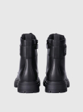 Black Kids Lace-Up Boots  Girls