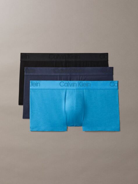 Multi Set 3 Boxeri Scurti Cu Talie Joasa - CK Negru  Barbati