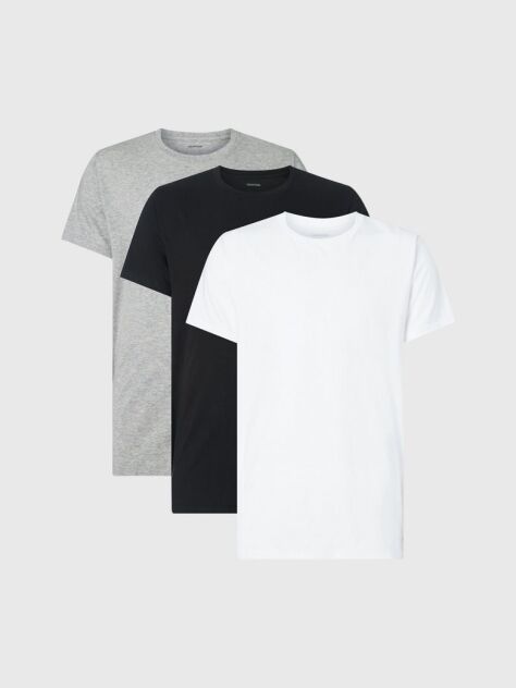 Alb Set 3 Tricouri - Cotton Classics  Barbati