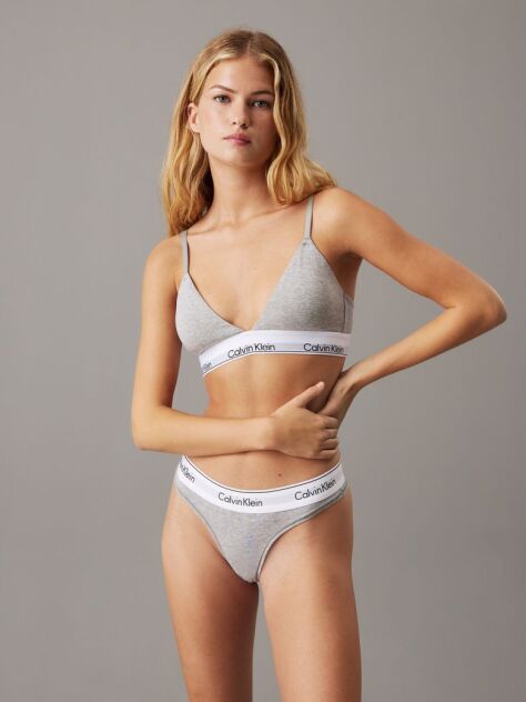 Gri Sutien Triunghi - Icon Cotton Modal  Femei