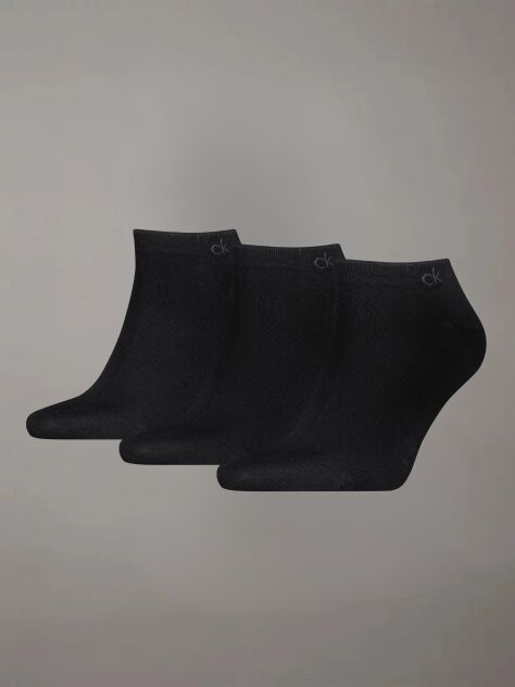 Negru Set 3 Perechi Sosete Pana La Glezna  Barbati
