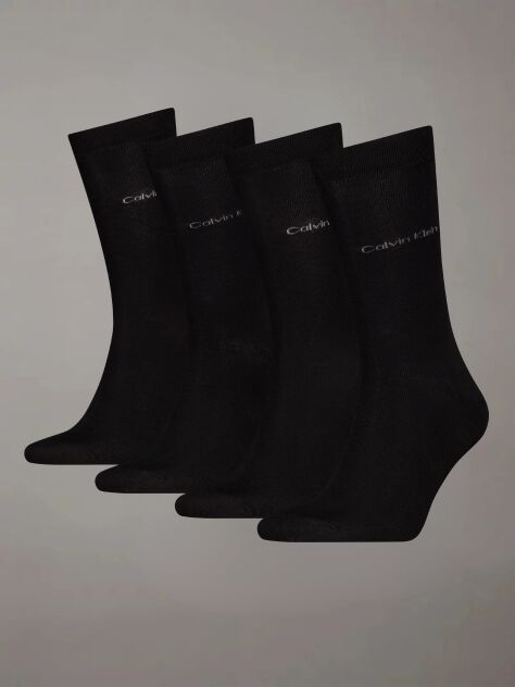 Negru Set Cadou 4 Perechi Sosete Clasice  Barbati