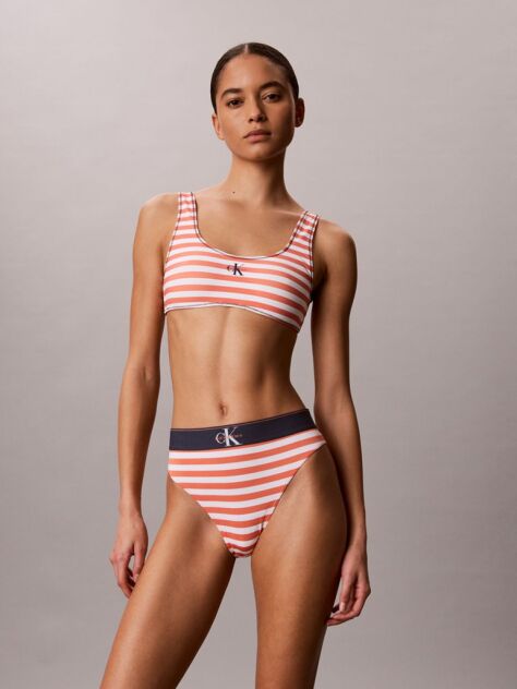 Portocaliu Sutien De Baie Bralette - CK Monogram  Femei