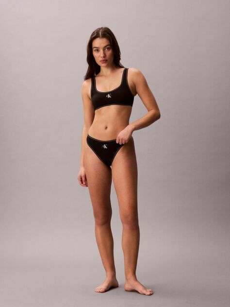 Negru Sutien De Baie Bralette - CK Monogram  Femei