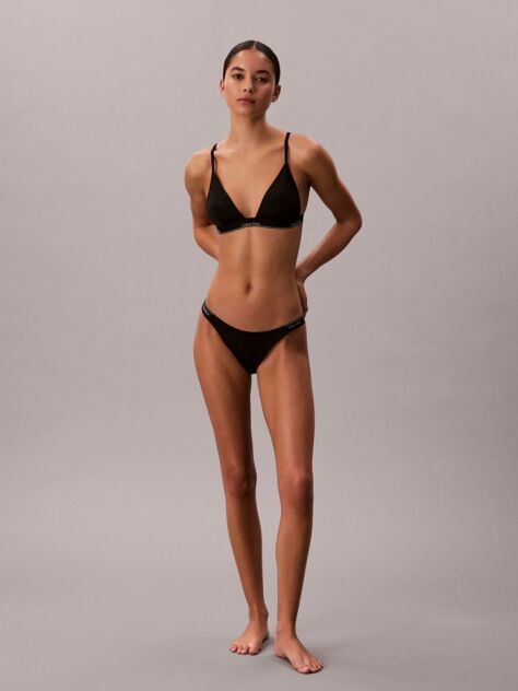 Negru Slip De Baie - CK Icon  Femei