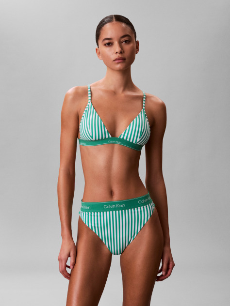 Verde Sutien De Baie Triunghi - CK Icon  Femei