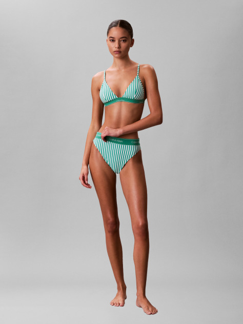 Verde Sutien De Baie Triunghi - CK Icon  Femei