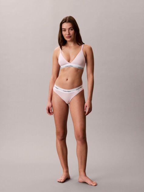 Roz Sutien Bralette Triunghi Usor Captusit - Icon Cotton Modal  Femei