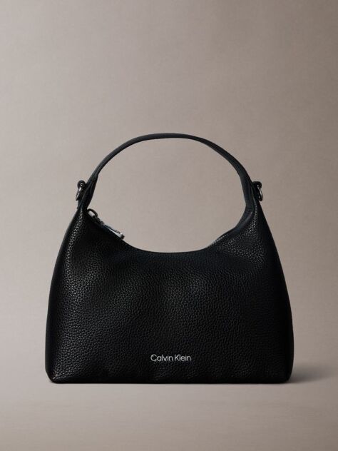 Roz Geanta Crossbody Texturata Cu Logo Pe Bareta  Femei