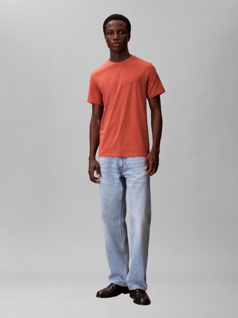 Maro Tricou Slim Din Bumbac Elastic Cu Maneca Scurta  Barbati