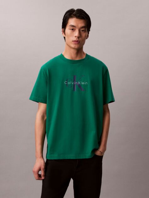Verde Tricou Cu Logo Monograma  Barbati