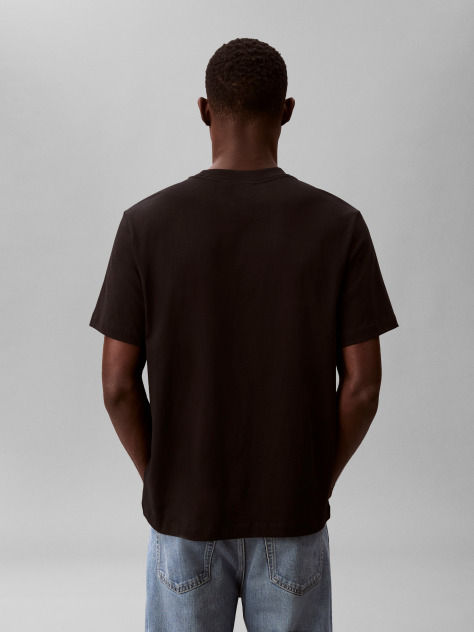 Negru Tricou Cu Logo NYC Brodat   Barbati