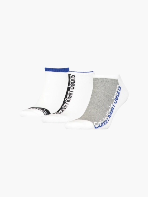 Multi 3 Pack Logo Ankle Socks  Men